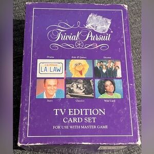 Vintage 1991 Trivial Pursuit TV Edition Card Set
